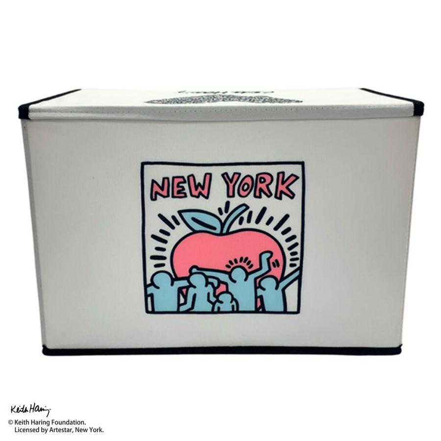 新品 Keith Haring 収納ボックス 3点セット BOX キースヘリング ニトリ キースヘリングハート柄 収納ボックス ハート : ニトリ