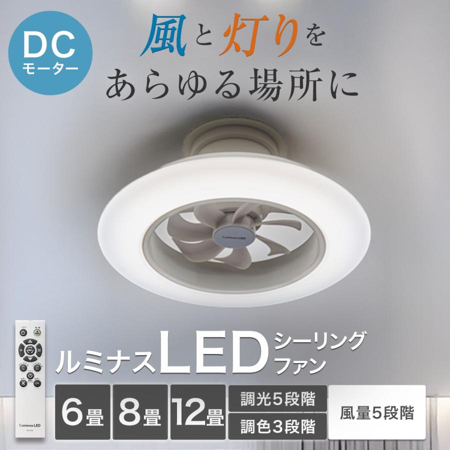 ニトリ（NITORI） ルミナスLEDライト付きシーリングファン 8J : ニトリ