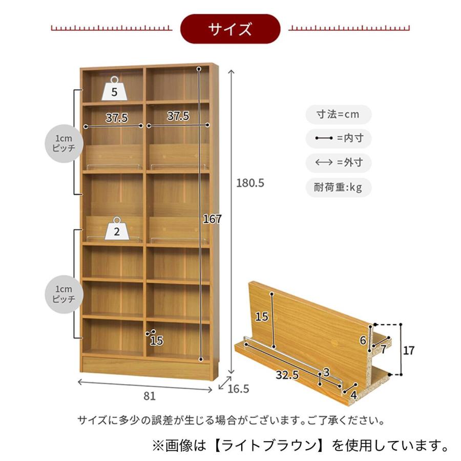 ニトリ（NITORI） 表紙を見せて収納できる本棚 [浅型タイプ] (幅81cm