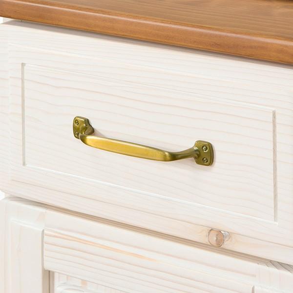 ニトリ 幅60cm 食器棚(シナモ60 WH) キッチンボード ダイニングボード