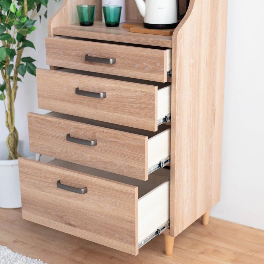 ニトリ（NITORI） ミドルチェスト(YS01K 60LBR) リビングボード