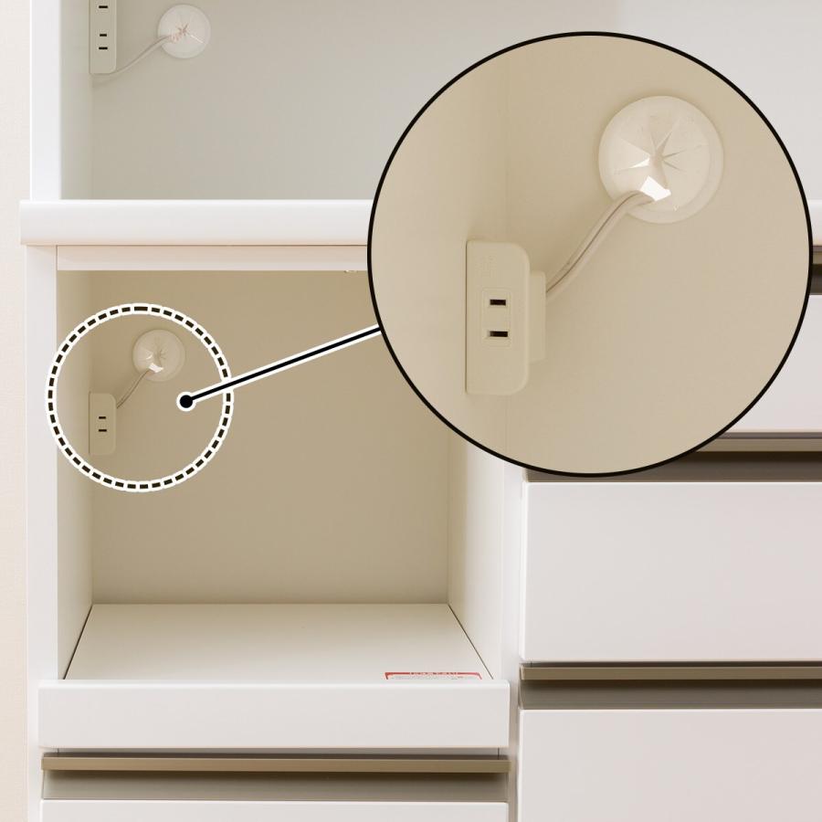 ニトリ（NITORI） 幅120cm キッチンボード(ラピス 120 ホワイト