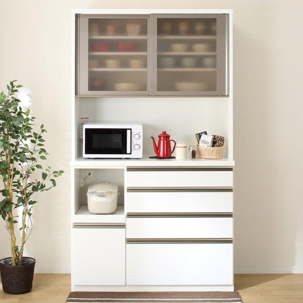 ニトリ レンジボード キッチンボード ホワイト 幅120cm ニトリ（NITORI） 幅120cm キッチンボード(ラピス 120 ホワイトウッド