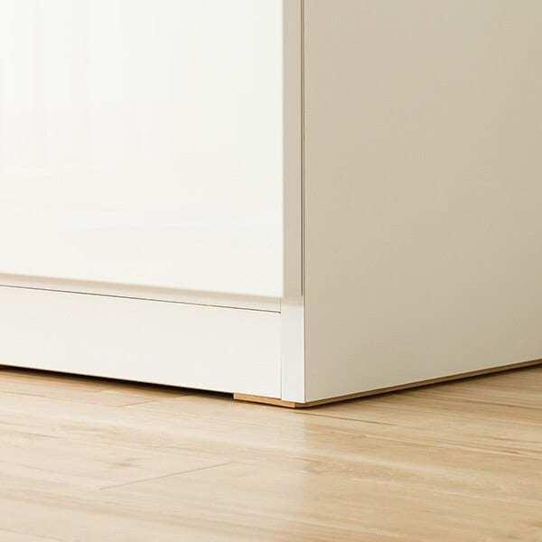 ニトリ（NITORI） 幅90 キッチンボード(レジューム 90TF-H WH/90QH-R