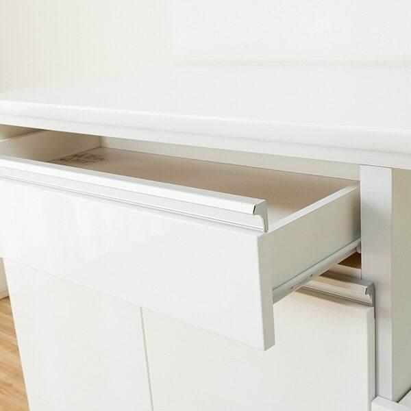 ニトリ（NITORI） 幅120cm キッチンボード( レジューム120-2TF-H WH