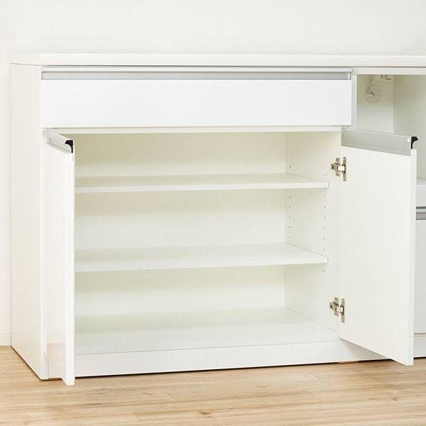 ニトリ 食器棚 レジューム 幅120cm ニトリ 幅120cm キッチンボード( レジューム120-2AG-S WH/120