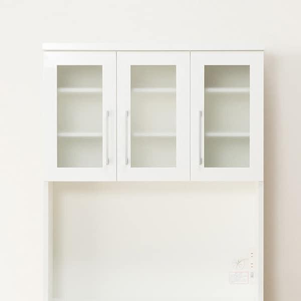 ニトリ 幅90 キッチンボード(レジューム 90TG-H WH/90SL-R WH