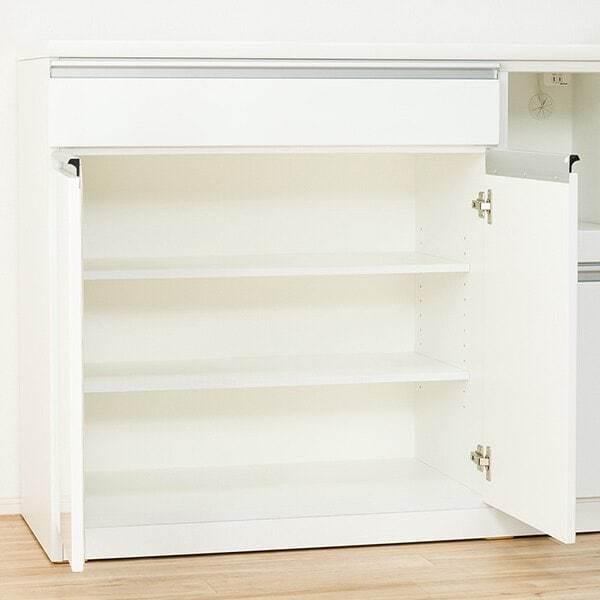 ニトリ（NITORI） 幅120cm キッチンボード( レジューム120-2TG-H WH