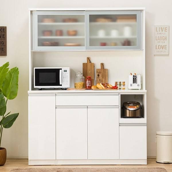 ニトリ 幅150cm 食器棚(レジューム 150AG-S WH/150TH-R WH ニトリ 幅150cm 食器棚(レジューム 150AG-S WH/150TH-R WH