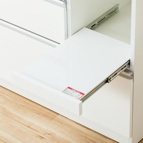 ニトリ 幅150cm 食器棚(レジューム 150AG-S WH/150QL-R WH) : ニトリ