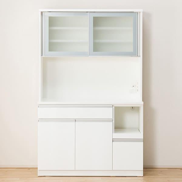 【美品】ニトリキッチンボード　レジューム120cm 送料込み 楽天市場】[幅120cm] キッチンボード ( レジューム120-2TG-S WH/120