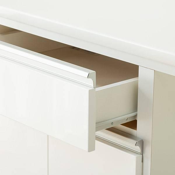 ニトリ 幅90 キッチンボード(レジューム 90TG-S WH/90TH-R WH