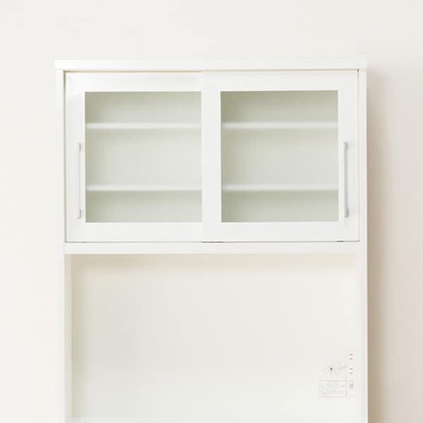 【m！】ニトリ　レジューム　90 ニトリ（NITORI） 幅90 キッチンボード(レジューム 90TG-S WH/90QL-R