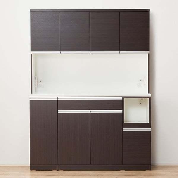 【ニトリ】レジューム 150TF-H DBR/150SL-R DBR【食器棚】 ニトリ（NITORI） 幅150cm 食器棚(レジューム 150TF-H DBR/150TH-R DBR