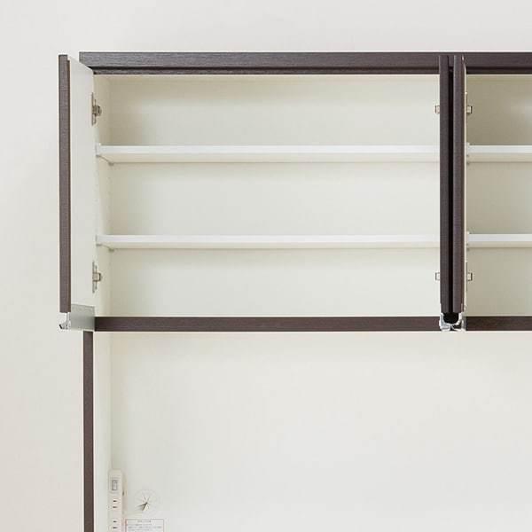 ニトリ 幅150cm 食器棚(レジューム 150TF-H DBR/150QL-R DBR) : ニトリ