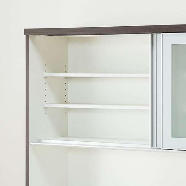 セール！キッチンボード 食器棚　ニトリ　150cm幅 ニトリ 幅150cm 食器棚(レジューム 150AG-S WH/150TH-R WH