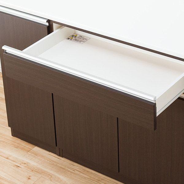 ニトリ 幅150cm 食器棚(レジューム 150AG-S DBR/150TL-R DBR
