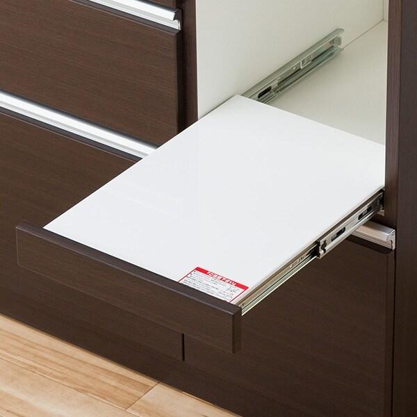 ニトリ（NITORI） 幅150cm 食器棚(レジューム 150AG-S DBR/150QL-R DBR