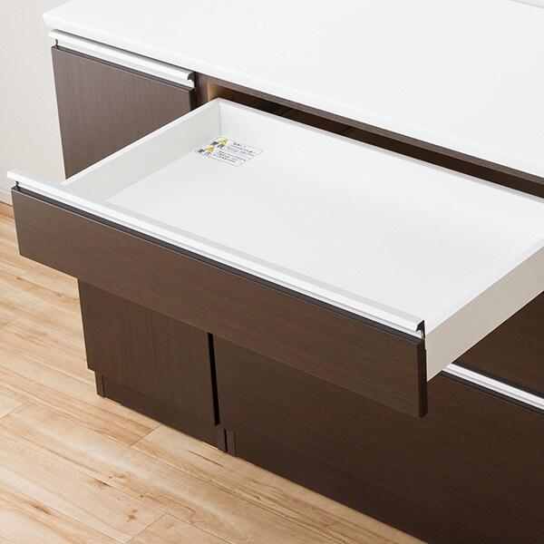 ニトリ】食器棚 (レジューム 150TG-S DBR/150QH-R DBR)