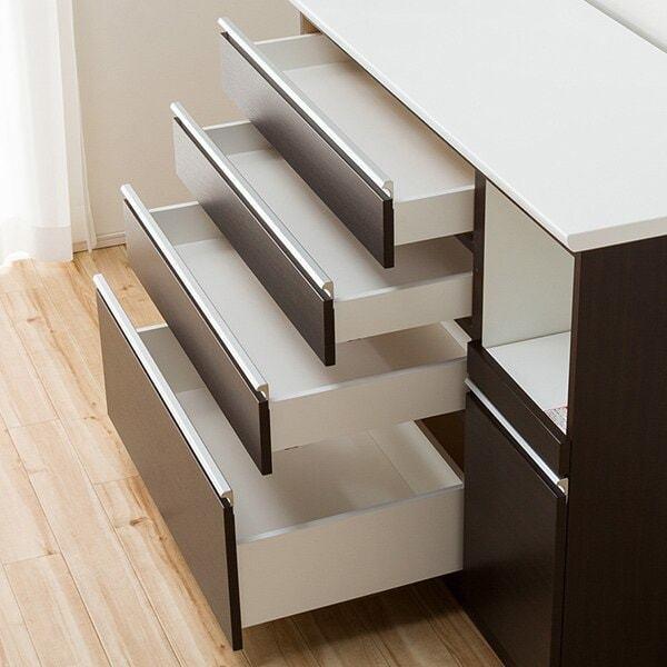 ニトリ　キッチンボード　レジューム120 ニトリ 幅120cm キッチンボード( レジューム120-2AG-S DBR/120