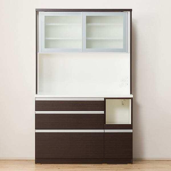 ニトリ（NITORI） 幅120cm キッチンボード( レジューム120-2AG-S DBR