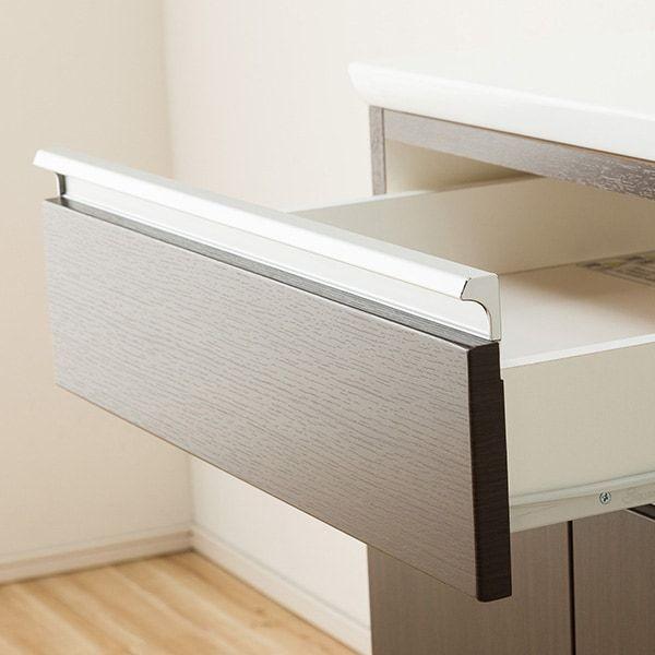 ニトリ（NITORI） 幅90 キッチンボード(レジューム 90TG-S DBR/90TL-R