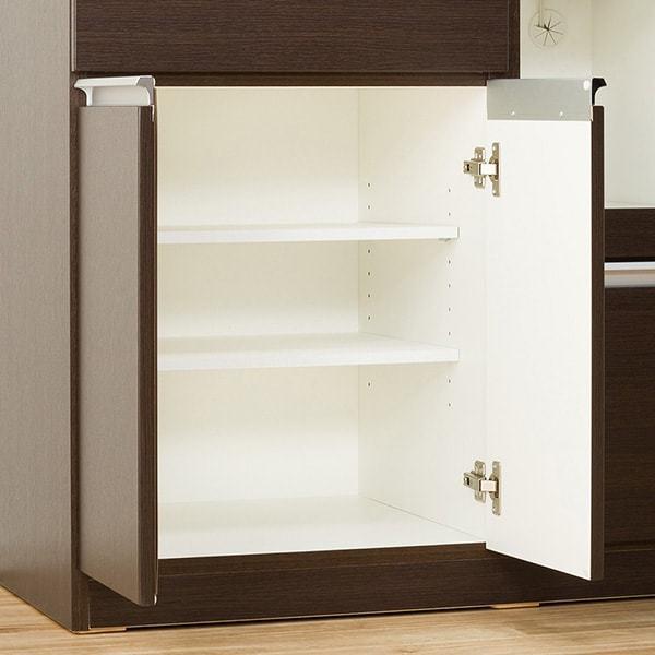 【送料込み設置】ニトリ　キッチンボード　レジューム幅90 食器棚 ニトリ（NITORI） 幅90 キッチンボード(レジューム 90AG-S WH/90QH-R