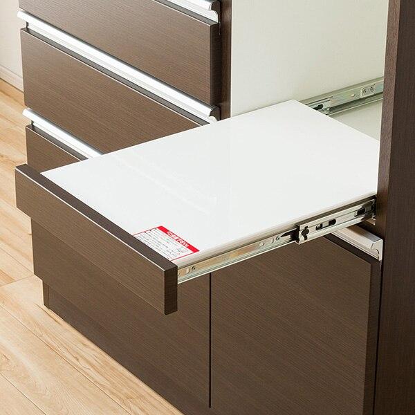 ニトリ　キッチンボード　レジューム90 ニトリ 幅90 キッチンボード(レジューム 90TG-S DBR/90SH-R DBR