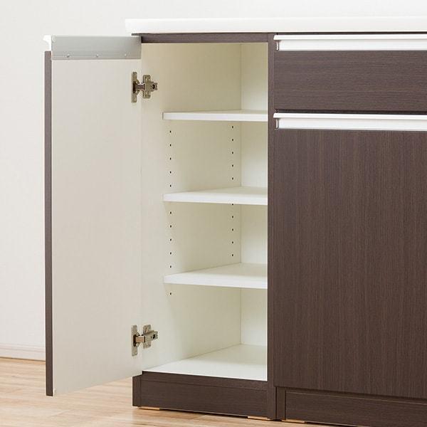 ニトリ 幅150cm 食器棚(レジューム 150TG-S DBR/150TL-R DBR ニトリ 幅150cm 食器棚(レジューム 150TG-S DBR/150TL-R DBR