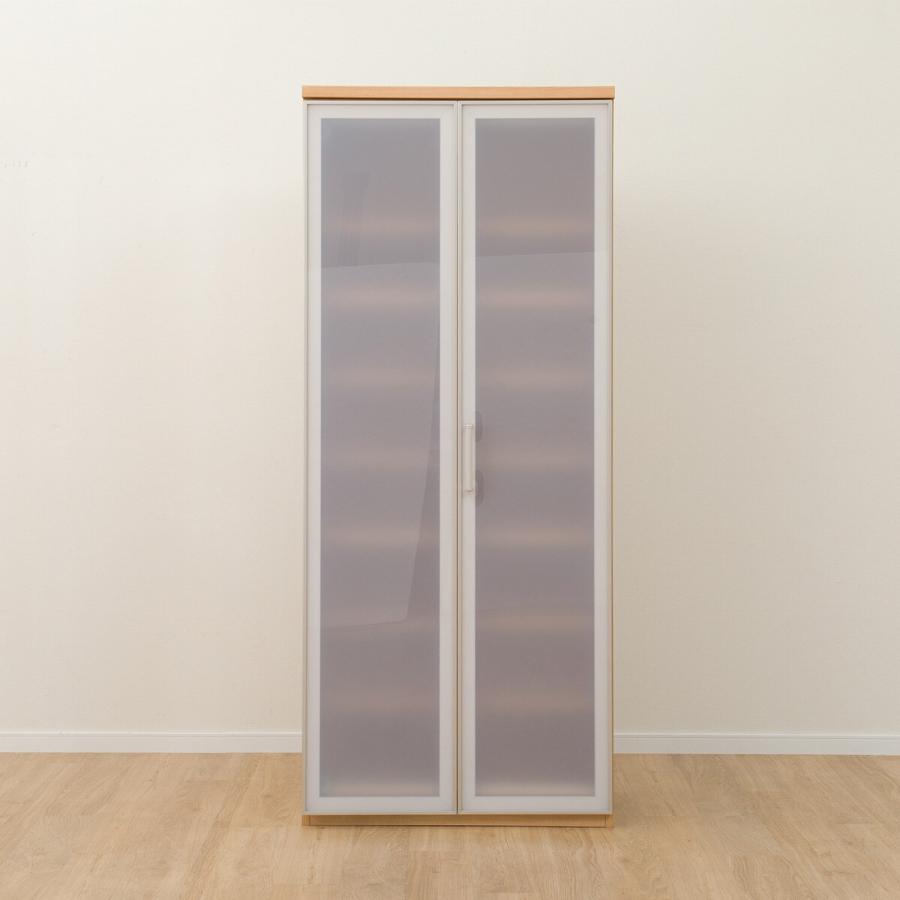 ニトリ 幅80cm 折れ戸タイプキャビネット(SC02K 80R NA) 食器棚