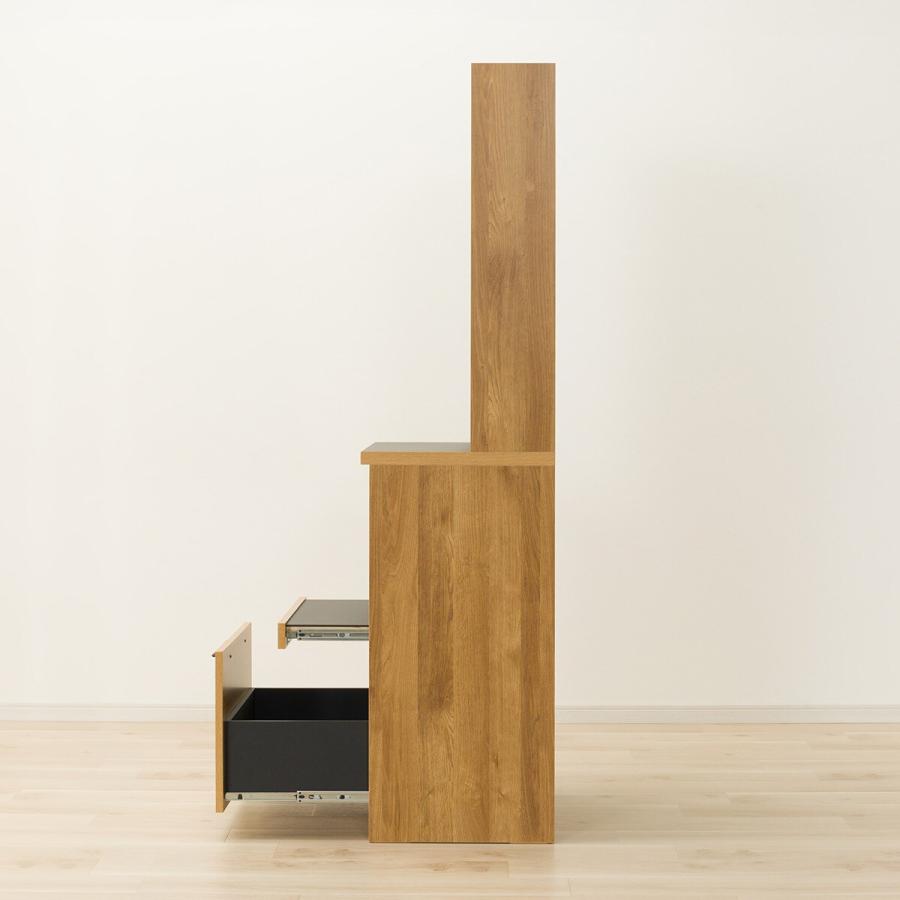 ニトリ（NITORI） 幅60cm レンジシェルフ(YS02K 60J LBR) キッチン