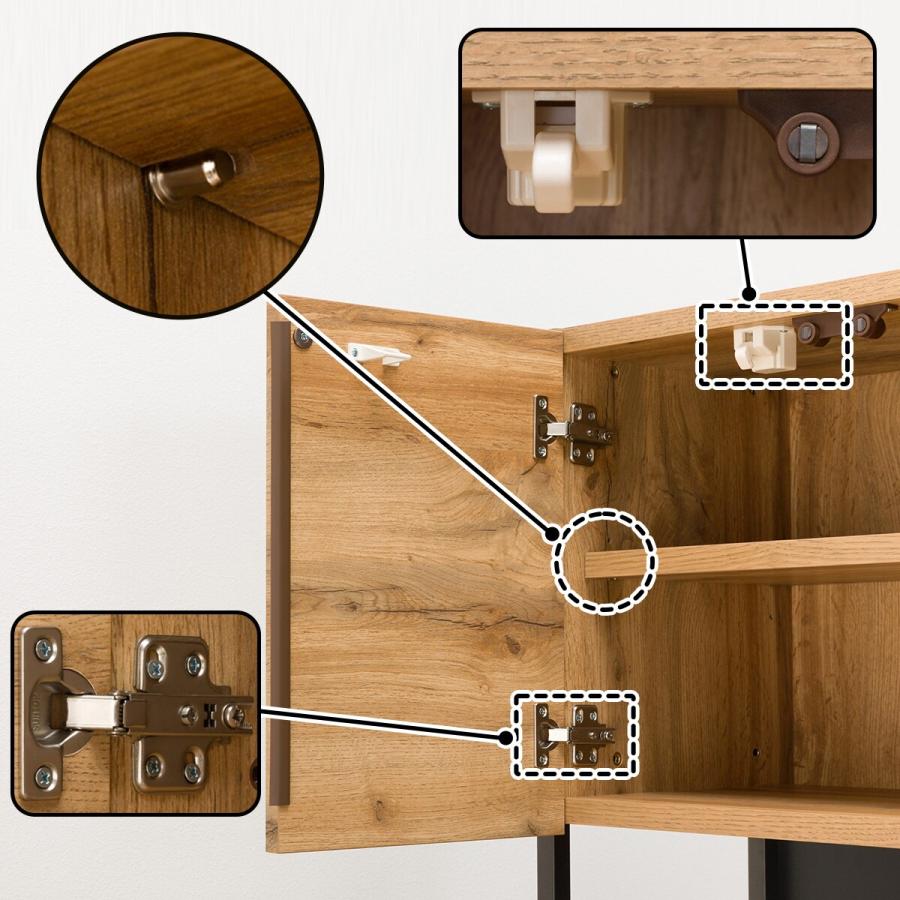 ニトリ（NITORI） 幅120cm キッチンボード(IM301 120OP LBR) : ニトリ