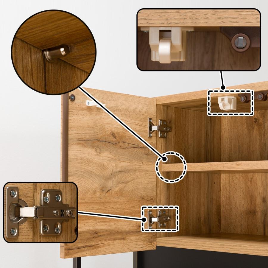 ニトリ（NITORI） 幅100cm キッチンボード(IM301 100MG LBR) ニトリ