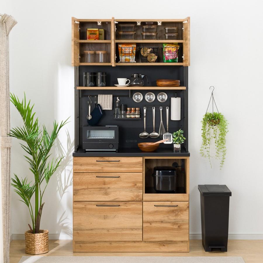 ニトリ（NITORI） 幅100cm キッチンボード(IM301 100MG LBR) : ニトリ