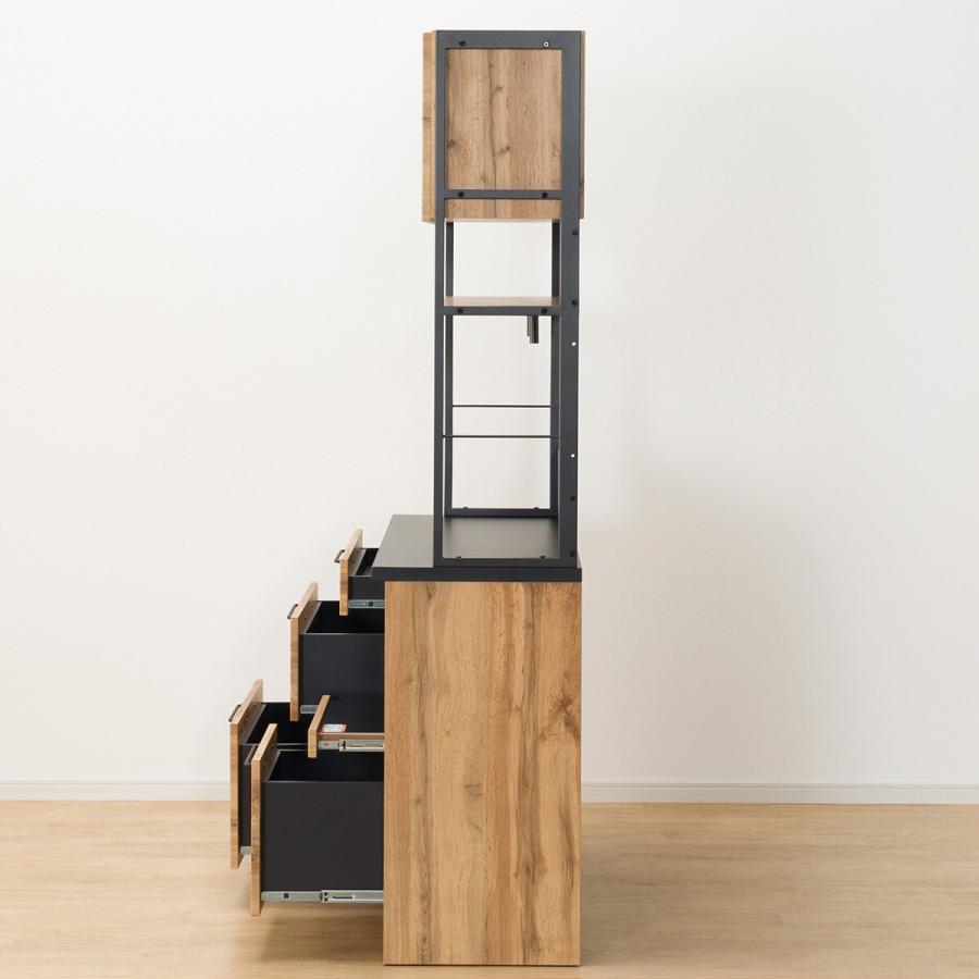 ニトリ（NITORI） 幅100cm キッチンボード(IM301 100OP LBR) : ニトリ