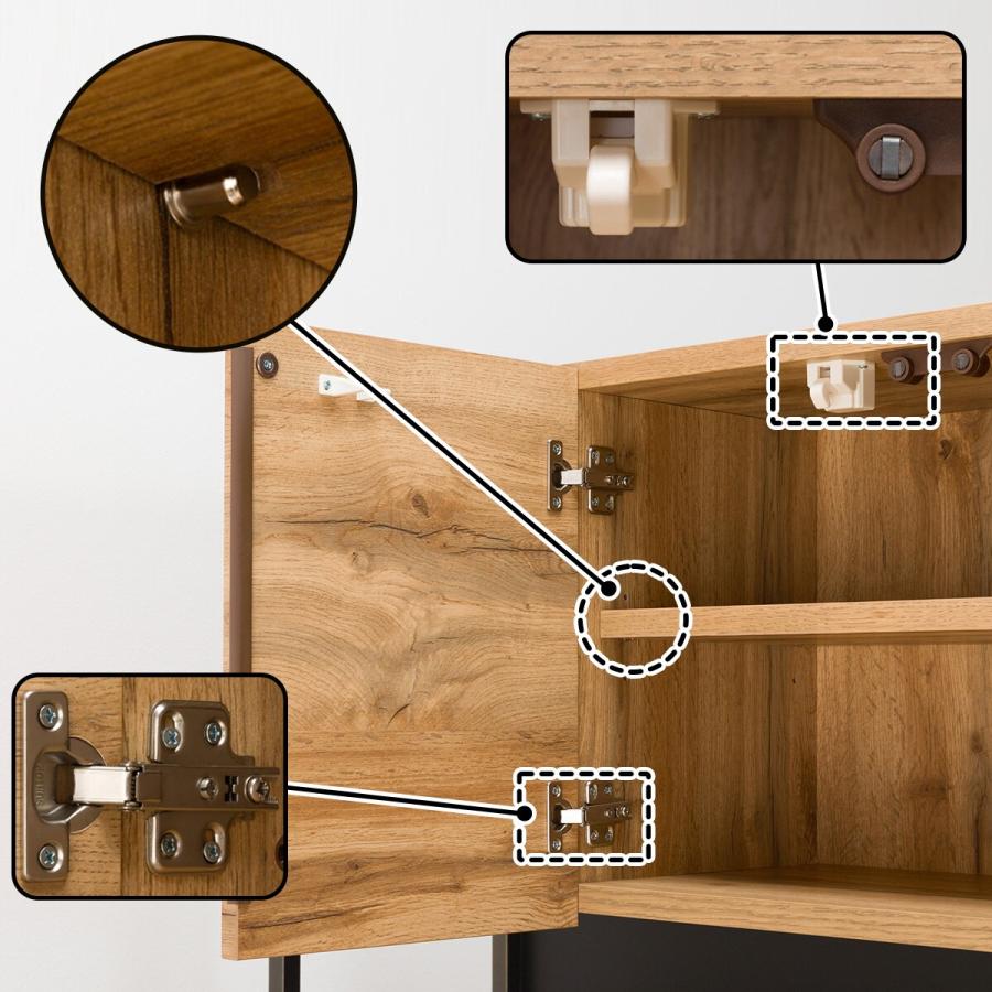 【もてぃ】ニトリ　食器棚　キッチンボード(IM301 100OP LBR) キッチンボード(IM301 100OP LBR) | ニトリネット【公式】 家具