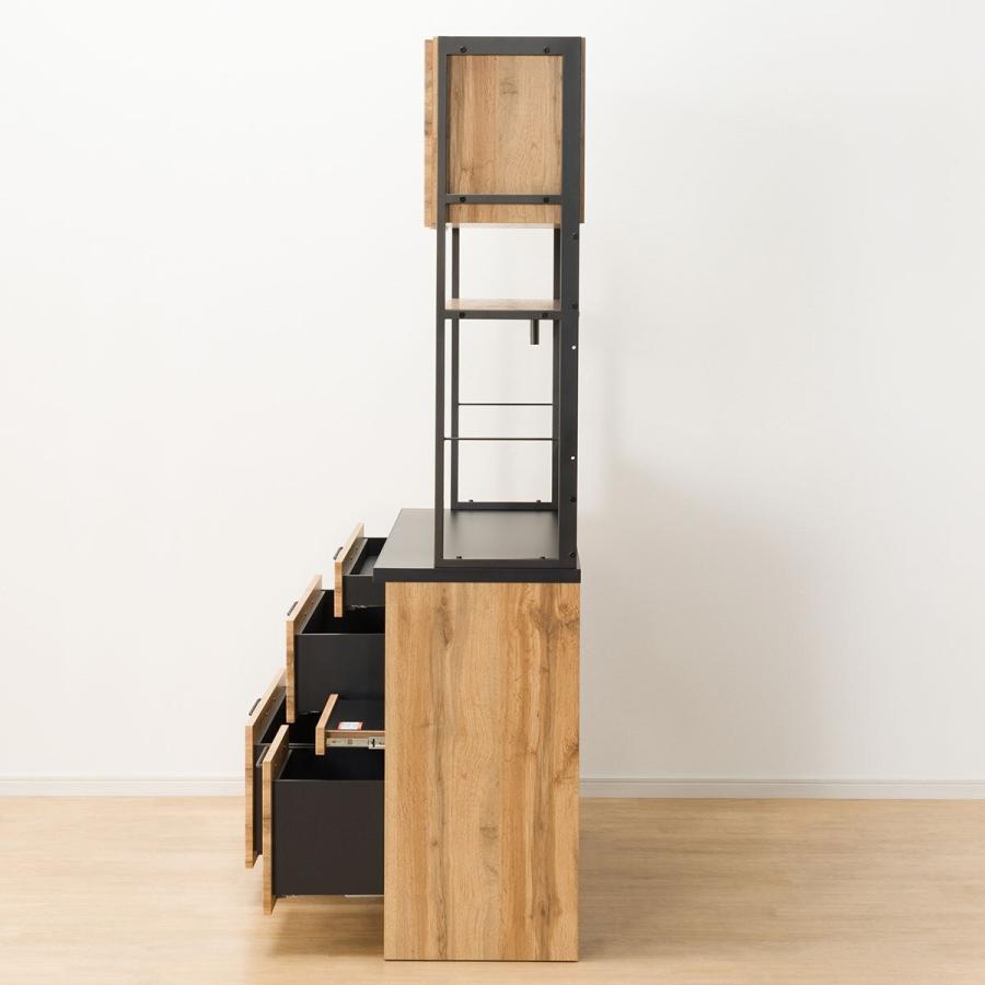 ニトリ（NITORI） 幅100cm キッチンボード(IM301HQ 100OP LBR