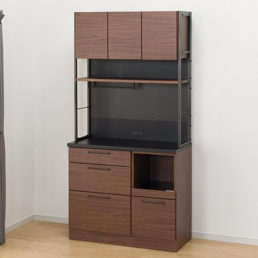 ニトリ（NITORI） 幅100cm キッチンボード(IM301HQ 100MG MBR