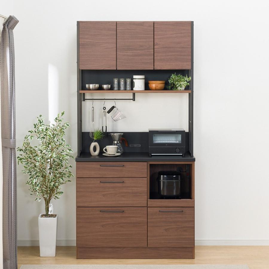 ニトリ（NITORI） 幅100cm キッチンボード(IM301HQ 100OP MBR