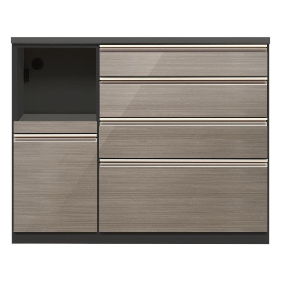 ニトリ（NITORI） キッチンカウンター(ラピス2 BK120 ステンゴールド