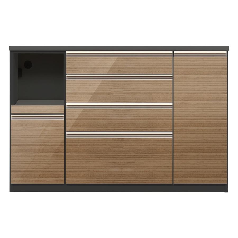 ニトリ（NITORI） キッチンカウンター(ラピス2 BK140 ゼブラウッド