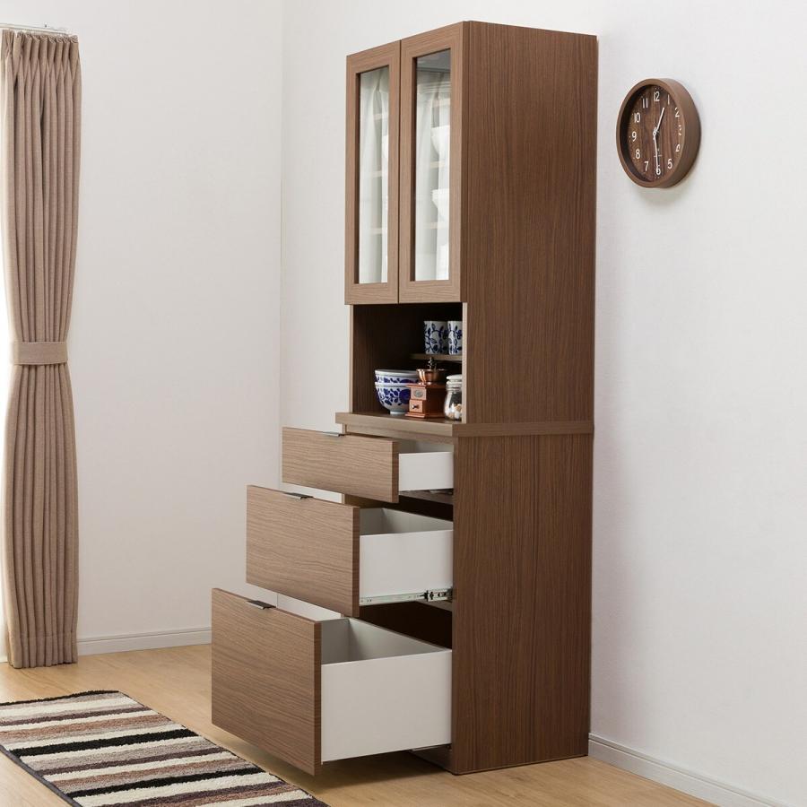 美品 送料無料 ニトリ 人気のエトナ 食器棚 ETONA-60DB-LBR2 引き取り限定！極美品 ニトリ 人気エトナ 食器棚 ETONA-60DB-LBR2