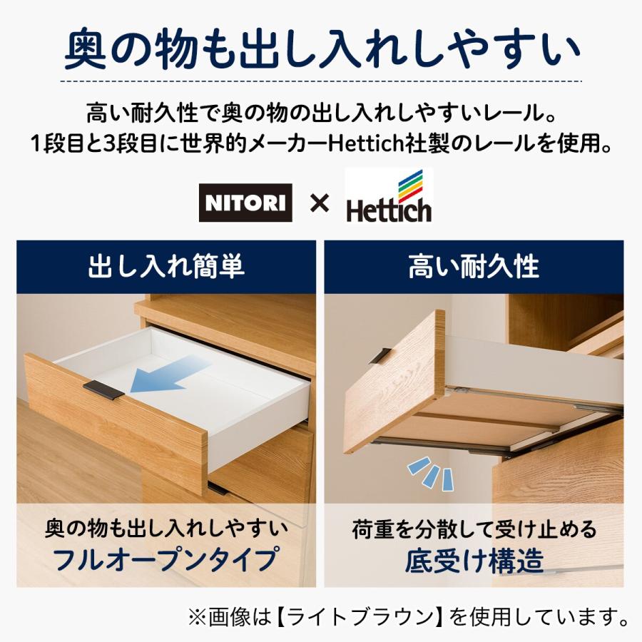 ニトリ 幅90 キッチンボード(エトナ90KB WH/SI) ダイニング ニトリ 幅90 キッチンボード(エトナ90KB WH/SI) ダイニング