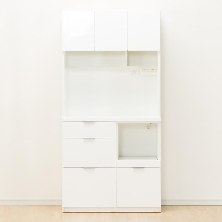 ニトリ 幅90 キッチンボード(エトナ90KB WH/SI) ダイニング ニトリ 幅90 キッチンボード(エトナ90KB WH/SI) ダイニング