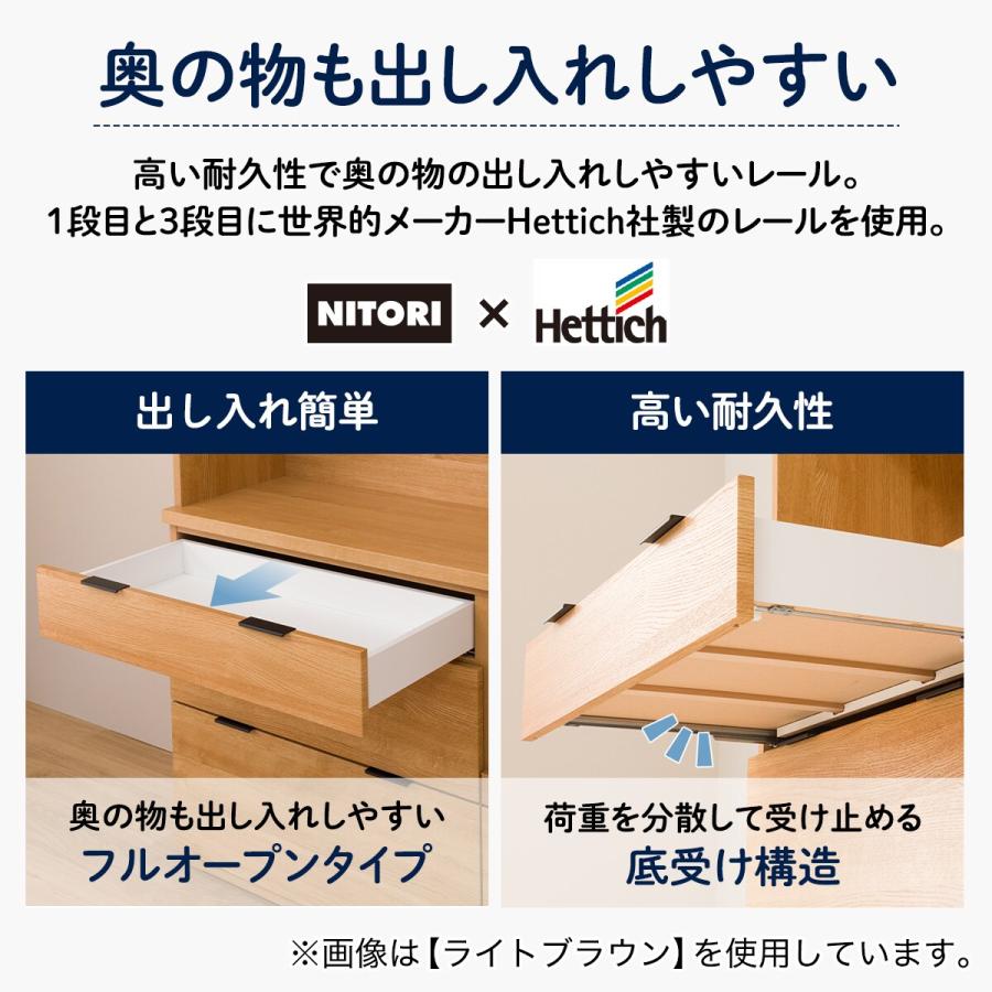 ニトリ 幅120cm キッチンボード(エトナ120KB WH/SI ニトリ 幅120cm キッチンボード(エトナ120KB WH/SI