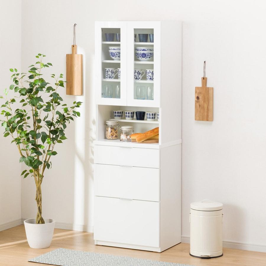 ニトリ 幅60cm ダイニングボード(エトナ60DB WH/SI) 食器棚 ニトリ 幅60cm ダイニングボード(エトナ60DB WH/SI) 食器棚