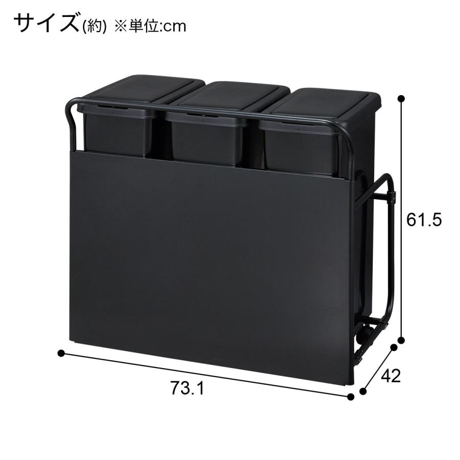 ニトリダストボックスカート　お値引き早い者勝ち キッチンボード(ダストボックス付き リガーレ80KB WH) | ニトリ