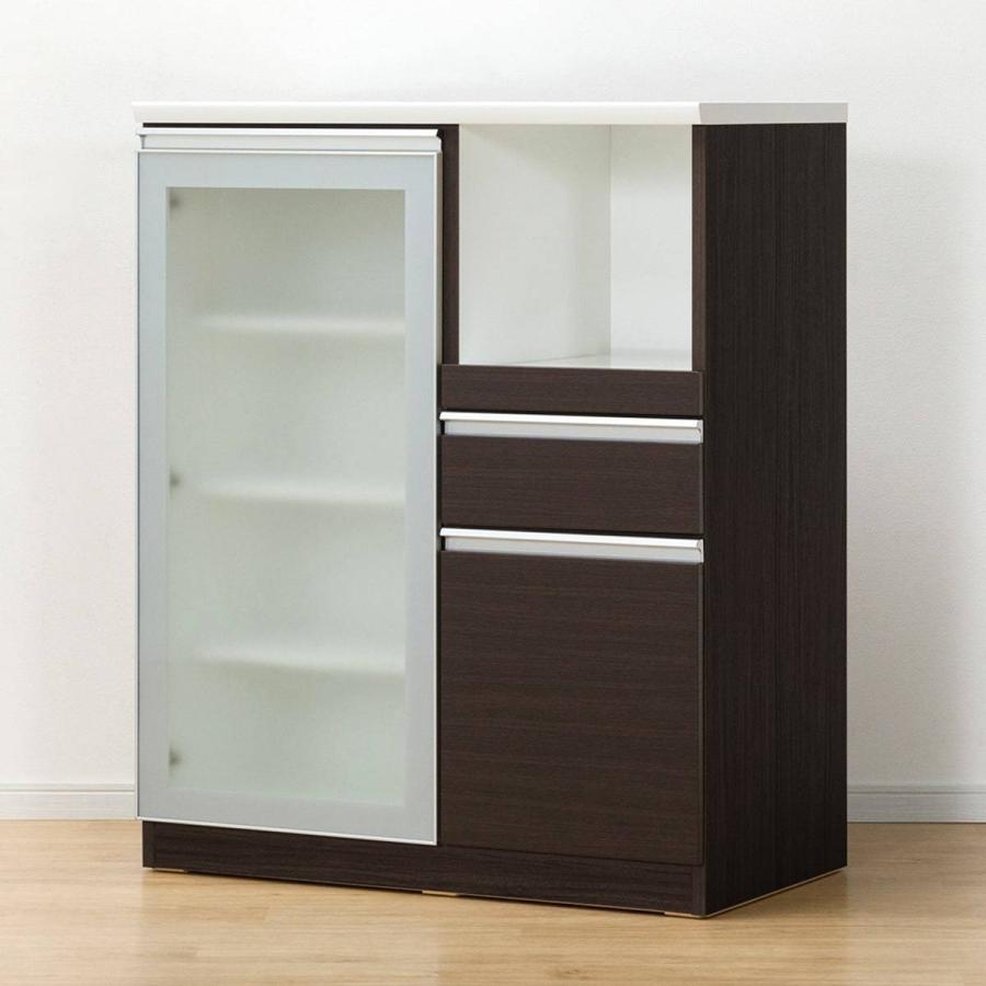 ニトリ　2023年　レジュームLE 90　キッチンカウンター 食器棚 ニトリ キッチンカウンターMRB(レジュームLE 90 WH) : ニトリ