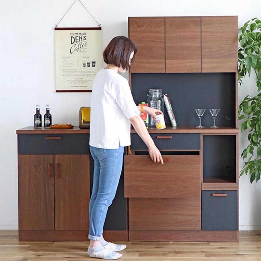 【送料込み】ニトリ 食器棚 キッチンボード ニトリ 幅80 キッチンボード(シナモ80 WH) ダイニングボード
