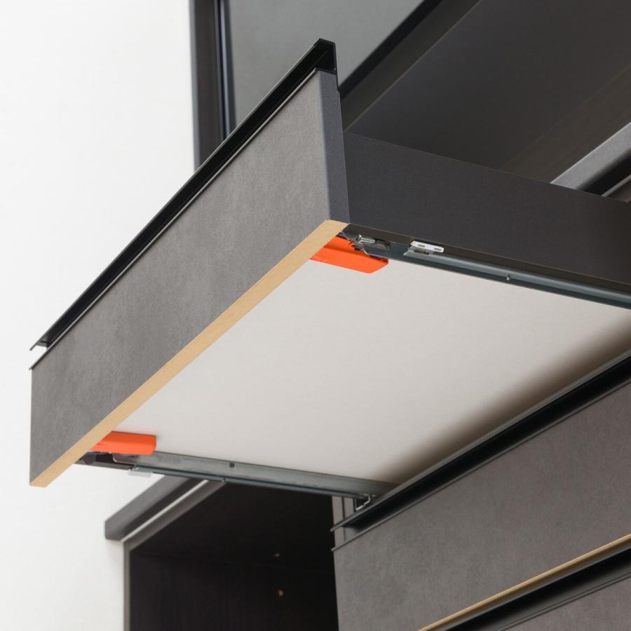 ニトリ 幅160cm キッチンボード(チェルシー KB160DKB BS/BS